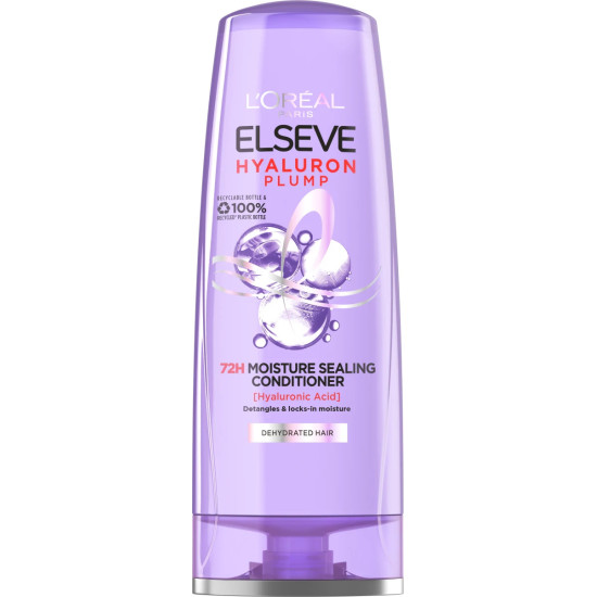 L'OREAL ELSEVE HYALURON PLUMP 72H възстановяващ балсам за всеки тип дехидратирана коса обогатен с хиалуронова киселина 200 мл