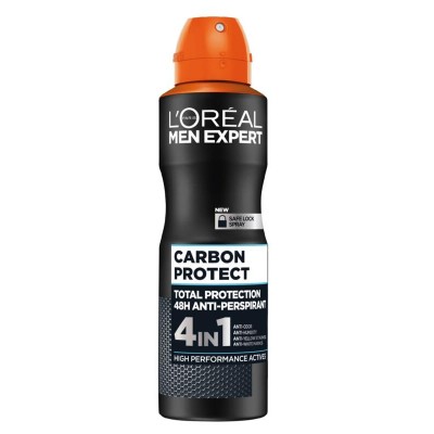 ЛОРЕАЛ MEN EXPERT DEO CARBON PROTECT део спрей против изпотяване за мъже 150 мл