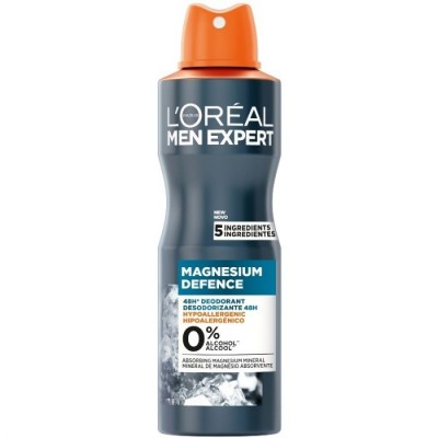 ЛОРЕАЛ MEN EXPERT MAGNESIUM DEFENCE 48H део спрей против изпотяване за мъже 150 мл