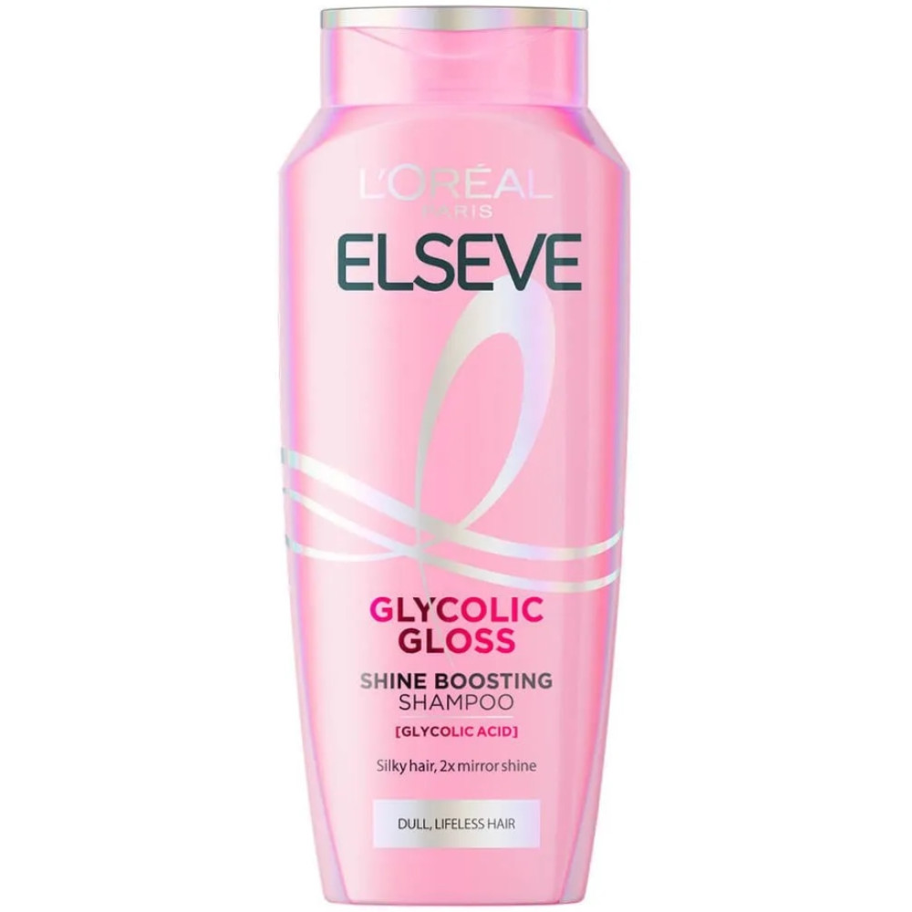 L'OREAL ELSEVE GLYCOLIC GLOSS SHAMPOO шампоан за блясък за увредена безжизнена коса 400 мл - Грижа за косата