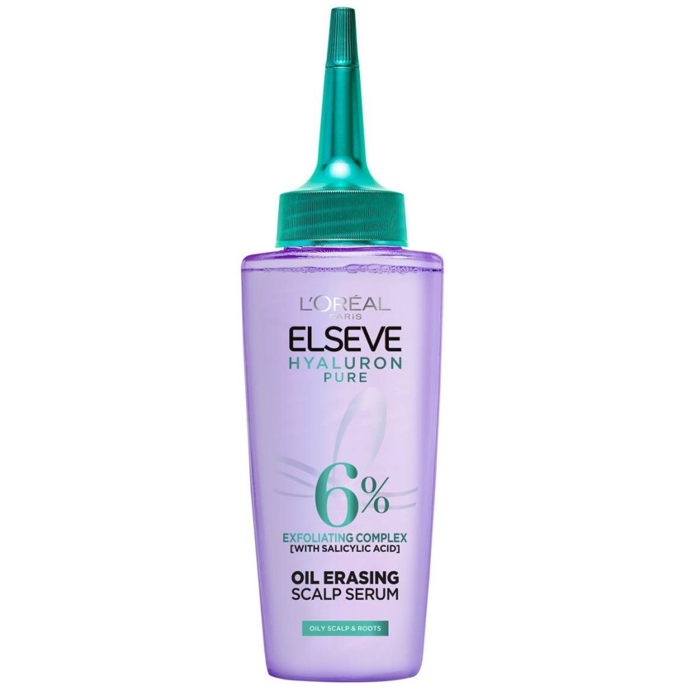 ЛОРЕАЛ ELSEVE HYALURON PURE 6% почистващ серум за МАЗНЕН скалп и корени 150 мл - Грижа за косата