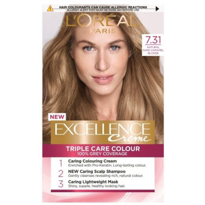 L'OREAL EXCELLENCE CREME боя за коса 7.31 CARMEL BLONDE
