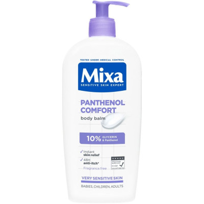 MIXA PANTHENOL COMFORT Body Balm успокояващ балсам за тяло за суха и атопична кожа за бебета деца и възрастни 400 мл