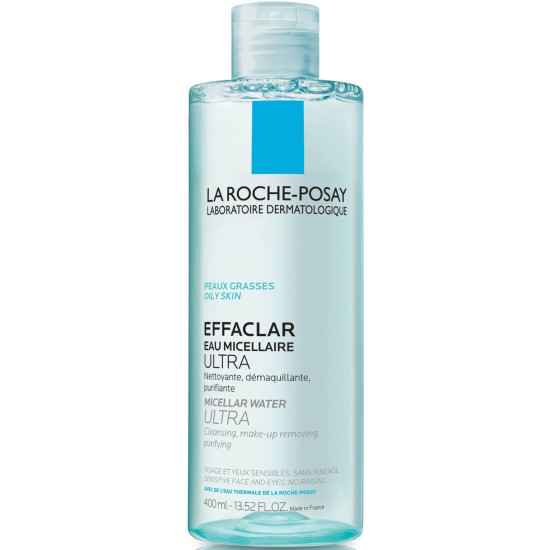 LA ROCHE-POSAY EFFACLAR ULTRA почистващa мицеларна вода за лице за мазна и акнеична кожа 400 мл