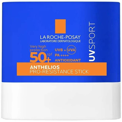 LA ROCHE-POSAY ANTHELIOS UV SPORT Pro-Resistance Stick SPF50+ слънцезащитен стик за лице устойчив при потене 10 мл