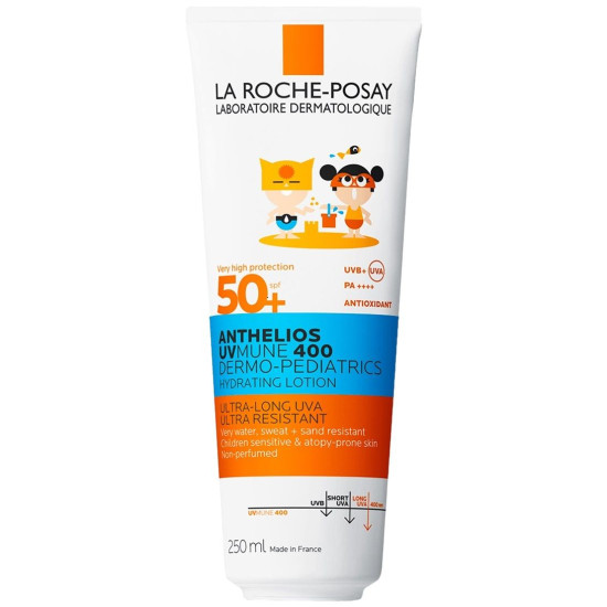 LA ROCHE-POSAY ANTHELIOS SPF50+ UVMUNE 400 слънцезащитно мляко за деца за лице и тяло 250 мл