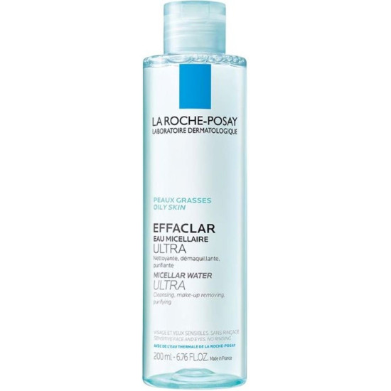 LA ROCHE-POSAY EFFACLAR почистващa мицеларна вода за лице за мазна и акнеична кожа 200 мл