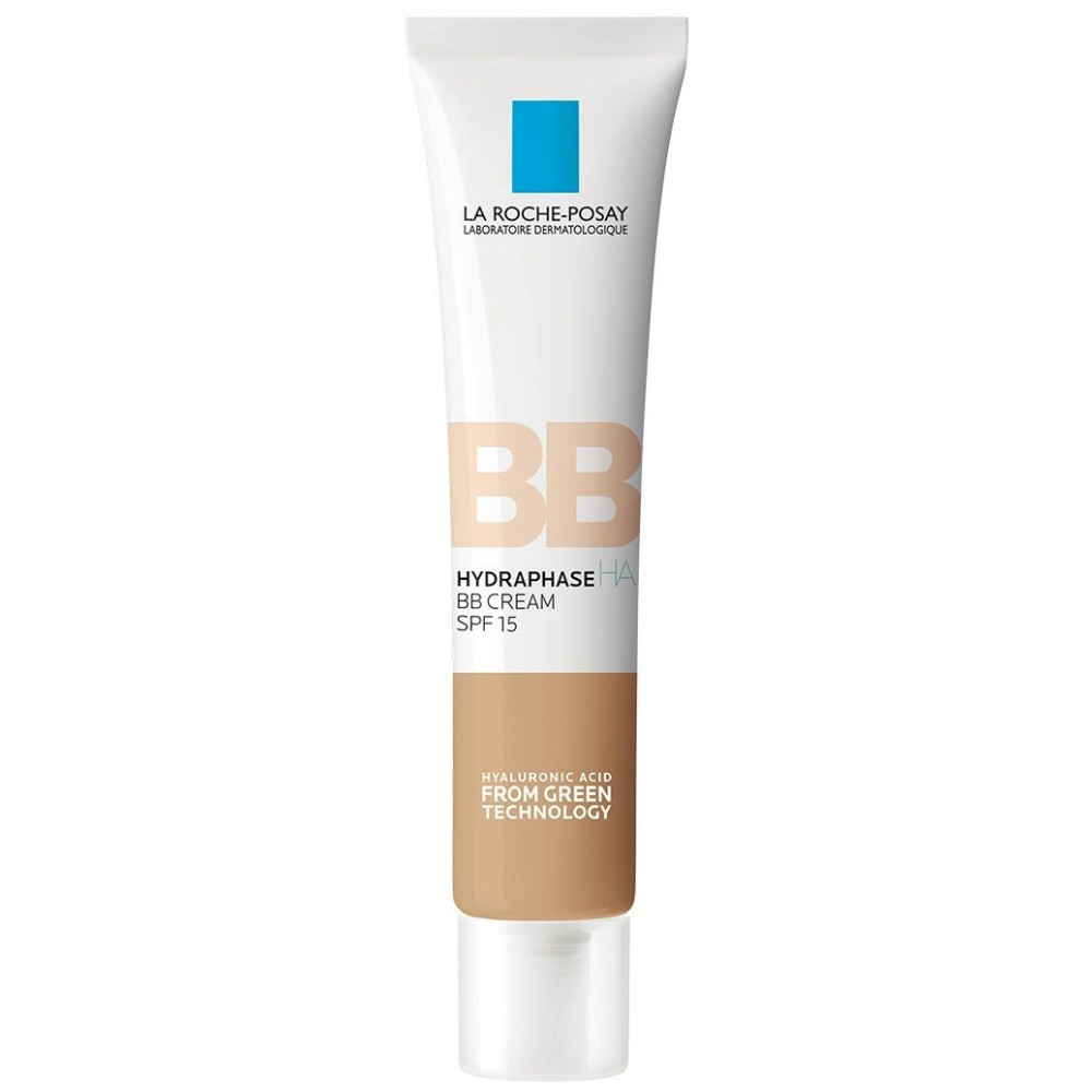 LA ROCHE-POSAY HYDRAPHASE HA BB MEDIUM SPF15 хидратиращ тониращ крем за лице за нормална и комбинирана кожа СРЕДЕН 40 мл - Грижа за лицето