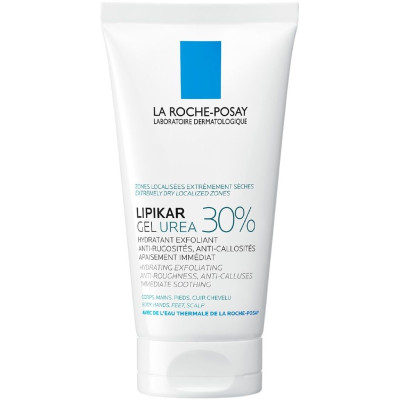 LA ROCHE-POSAY LIPIKAR GEL 30% UREA гел за тяло с 30% уреа за локално третиране на зони с много суха груба белеща се кожа 50 мл