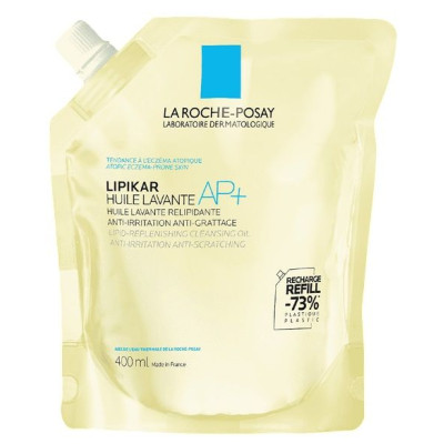 LA ROCHE-POSAY LIPIKAR NUILE LAVANTE AP+ REFILL измиващо олио за тяло против раздразнения и сърбеж 400 мл ПЪЛНИТЕЛ