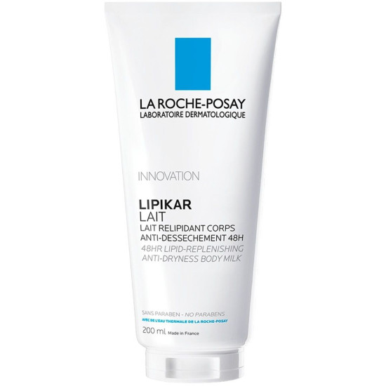 LA ROCHE-POSAY LIPIKAR LAIT липидовъзстановяващо мляко за тяло c 48 ч хидратация за суха атопична кожа 200 мл