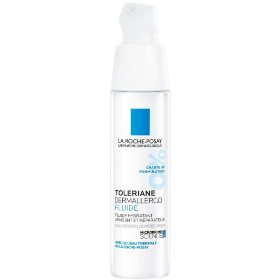 LA ROCHE-POSAY TOLERIANE DERMALLERGO хидратиращ флуид за лице и околоочен контур за чувствителна кожа 40 мл