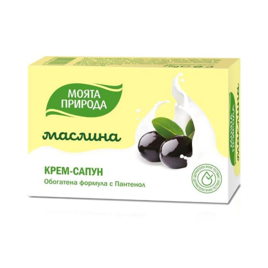 ЛАВЕНА МОЯТА ПРИРОДА крем-сапун МАСЛИНА 75 гр