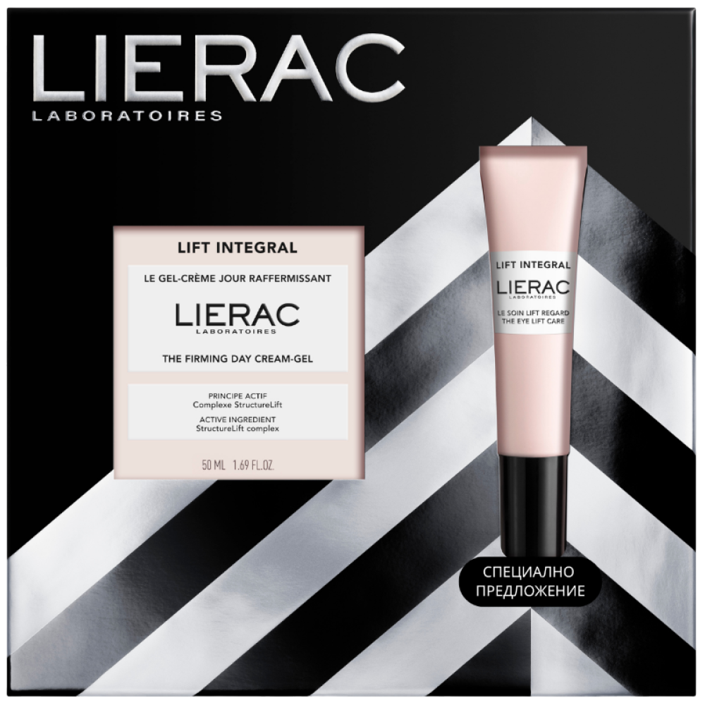 LIERAC LIFT INTEGRAL КОМПЛЕКТ стягаш дневен гел-крем за лице 50 мл + околоочен лифтинг крем 15 мл - Грижа за лицето LIERAC LIFT INTEGRAL КОМПЛЕКТ стягаш дневен гел-крем за лице 50 мл + околоочен лифтинг крем 15 мл - Грижа за лицето