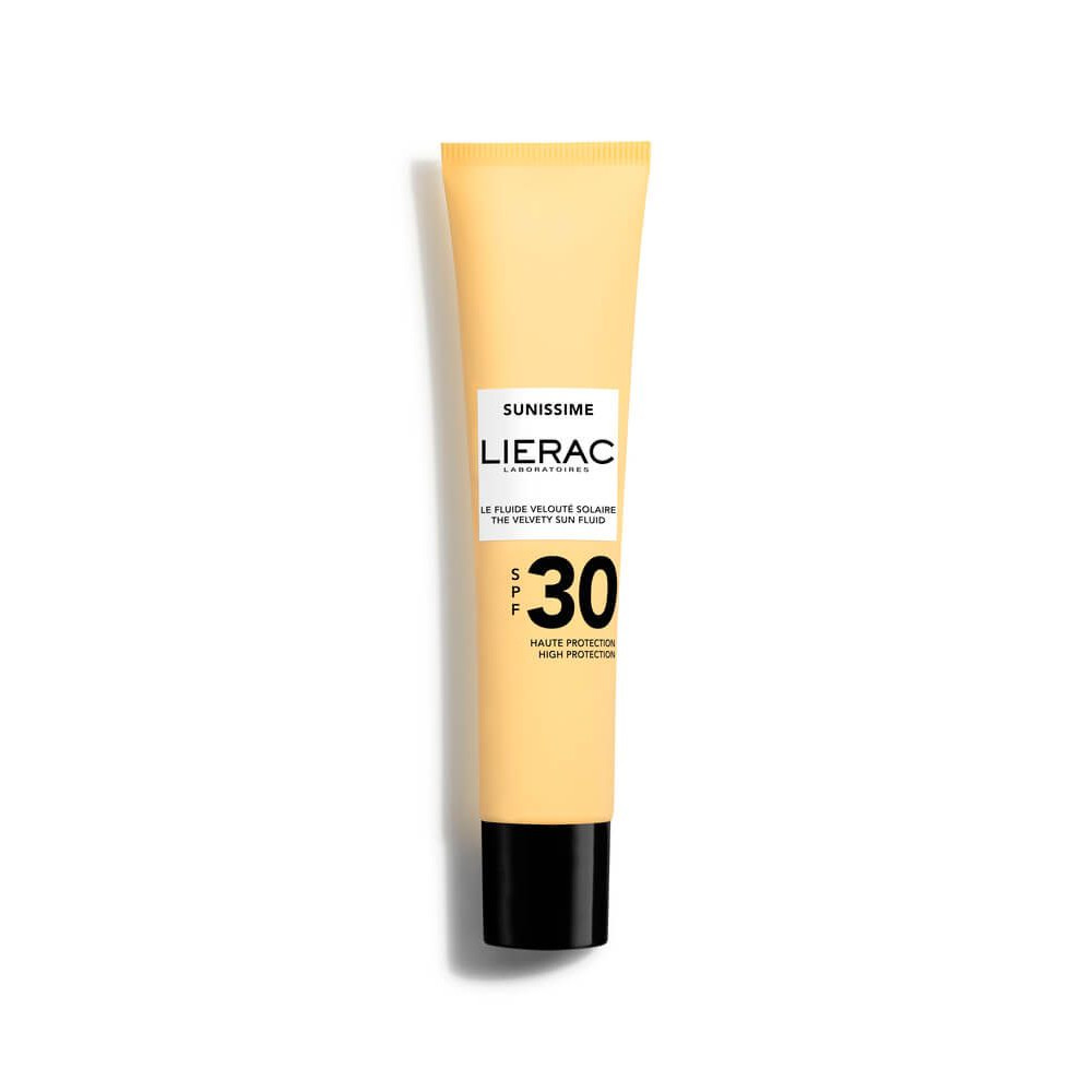 ЛИЕРАК SUNISSIME SOLAIRE VISAGE SPF30 кадифен слънцезащитен флуид за лице 40 мл - Слънцезащита