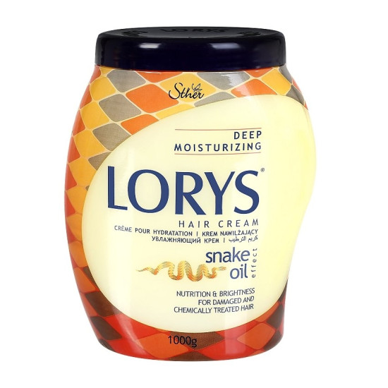 LORYS HAIR CREAM KERATIN SNAKE OIL крем маска ПОДХРАНВАНЕ И БЛЯСЪК със змийско масло за увредена и третирана коса 1000 г