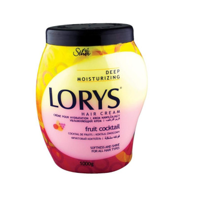 LORYS HAIR CREAM KERATIN FRUIT COCTAIL крем маска МЕКОТА И БЛЯСЪК с плодов коктейл за всеки тип коса 1000 г