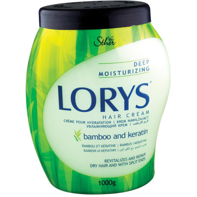 LORYS HAIR CREAM BAMBOO AND KERATIN овлажняваща крем маска с екстракт от БАМБУК за суха коса 1000 г