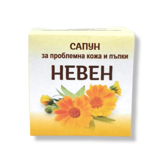 МИЛВА билков сапун за лице с невен против акне 60 г