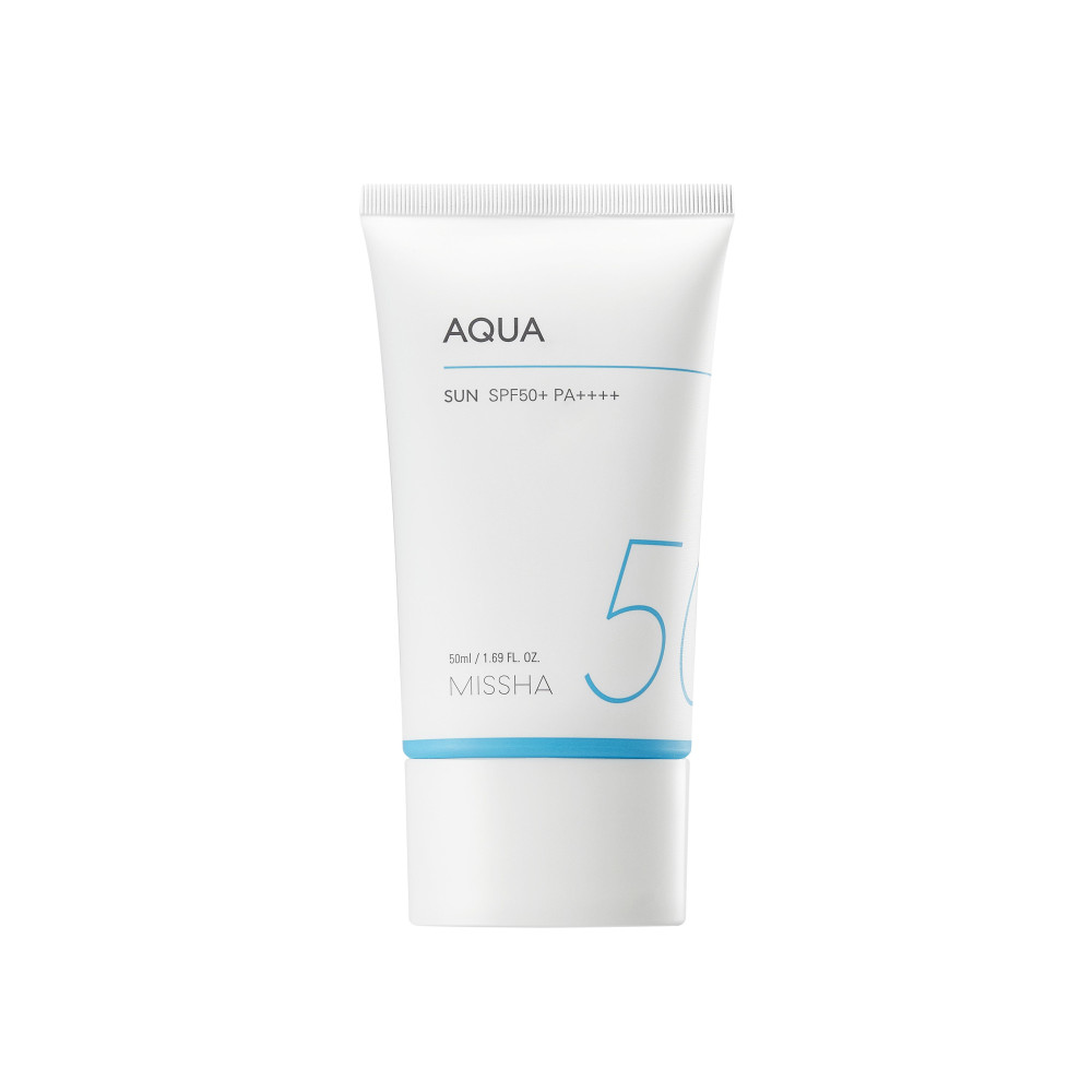 МИША ALL AROUND SAFE BLOCK AQUA SUN SPF50+ хидратиращ слънцезащитен крем-гел за лице 50 мл - Слънцезащита