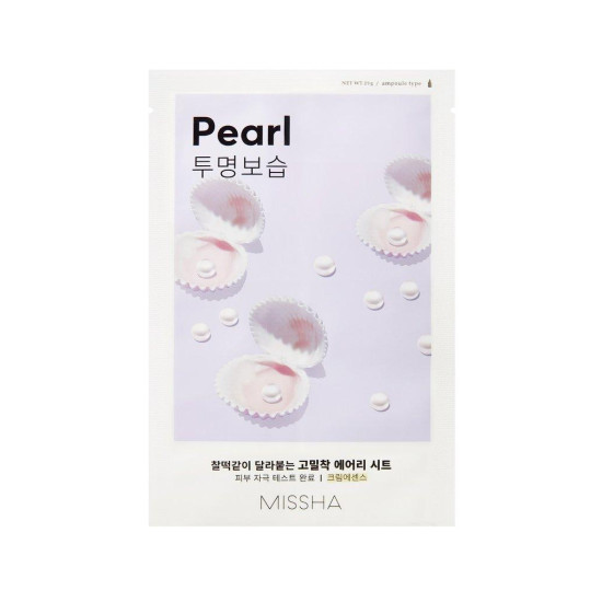 MISSHA PEARL текстилна маска за лице с ПЕРЛЕН ЕКСТРАКТ озаряваща 19 г