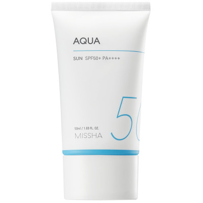 МИША ALL AROUND SAFE BLOCK AQUA SUN SPF50+ хидратиращ слънцезащитен крем-гел за лице 50 мл