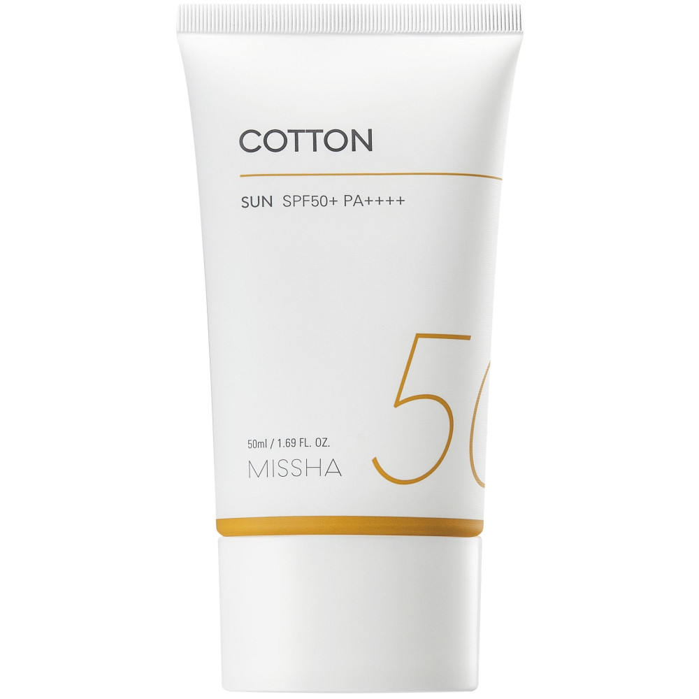 МИША ALL AROUND SAFE BLOCK COTTON SUN SPF50+ матиращ слънцезащитен крем за лице 50 мл - Слънцезащита