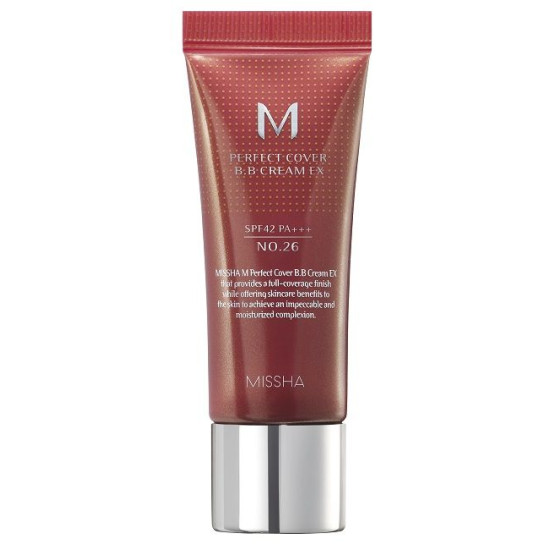 MISSHA PERFECT COVER BB CREAM №26 NATURAL CARAMEL крем за лице с перфектно покритие 20 мл