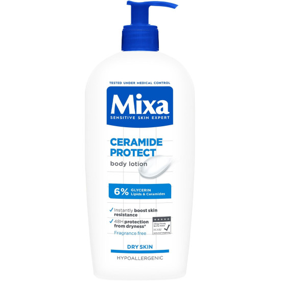 MIXA CERAMIDE PROTECT лосион за тяло за суха кожа за укрепване на защитната бариера на кожата 400 мл