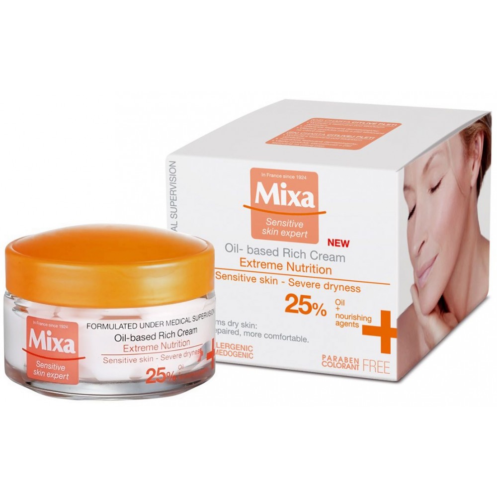 МИКСА интензивне подхранващ крем за суха и чувствителна кожа 50 мл - Грижа за лицето
