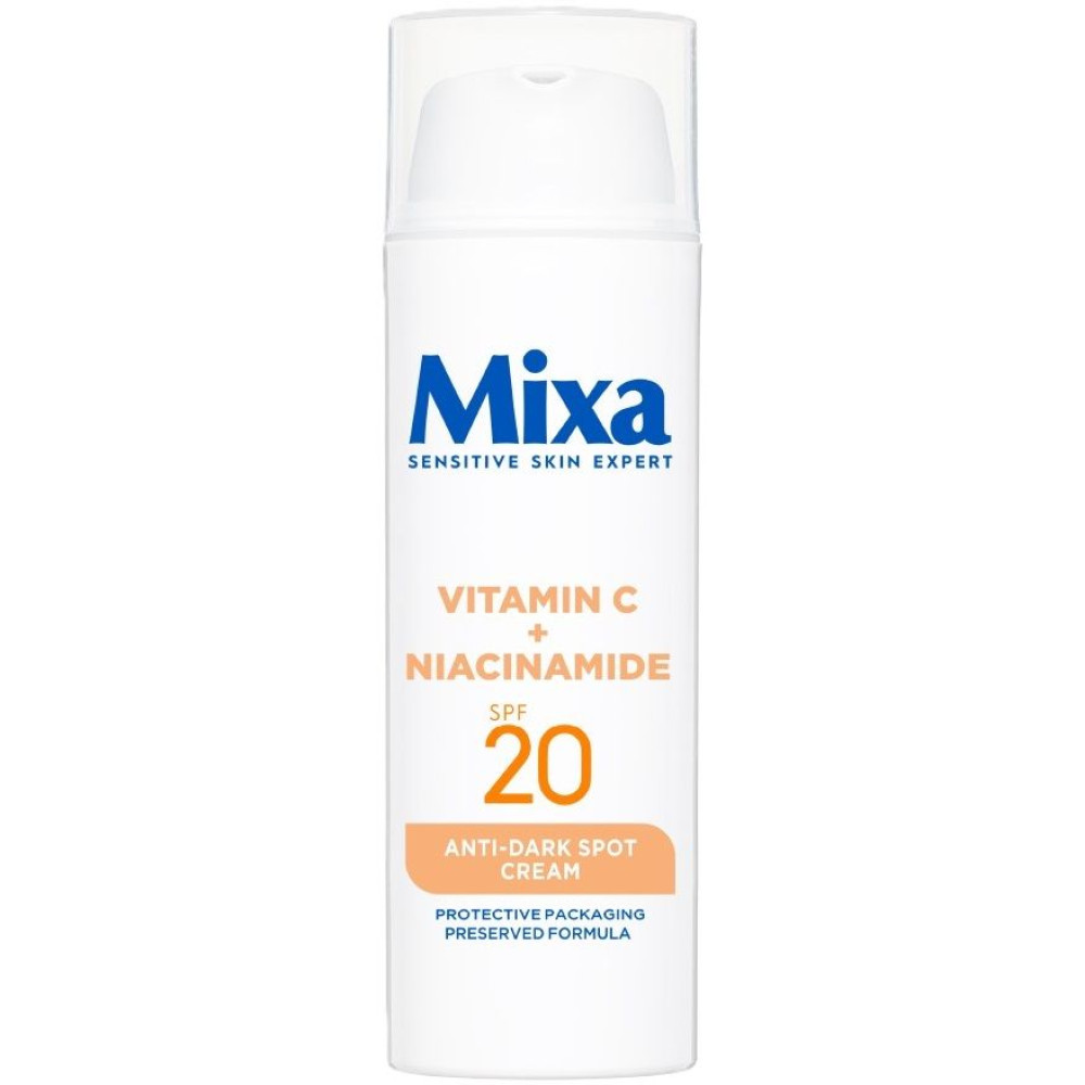 МИКСА ANTI-DARK SPOT CREAM SPF20 VITAMIN C + NIACINAMIDE флуид за лице против тъмни петна 50 мл - Грижа за лицето