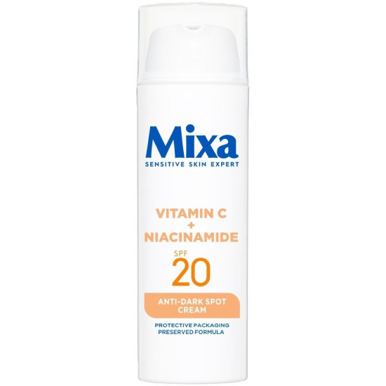 MIXA ANTI-DARK SPOT CREAM SPF20 VITAMIN C + NIACINAMIDE флуид за лице против тъмни петна 50 мл