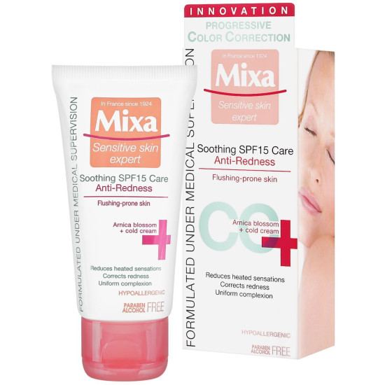 МИКСА ANTI-REDNESS CC SPF15 крем за лице против зачервявания 50 мл