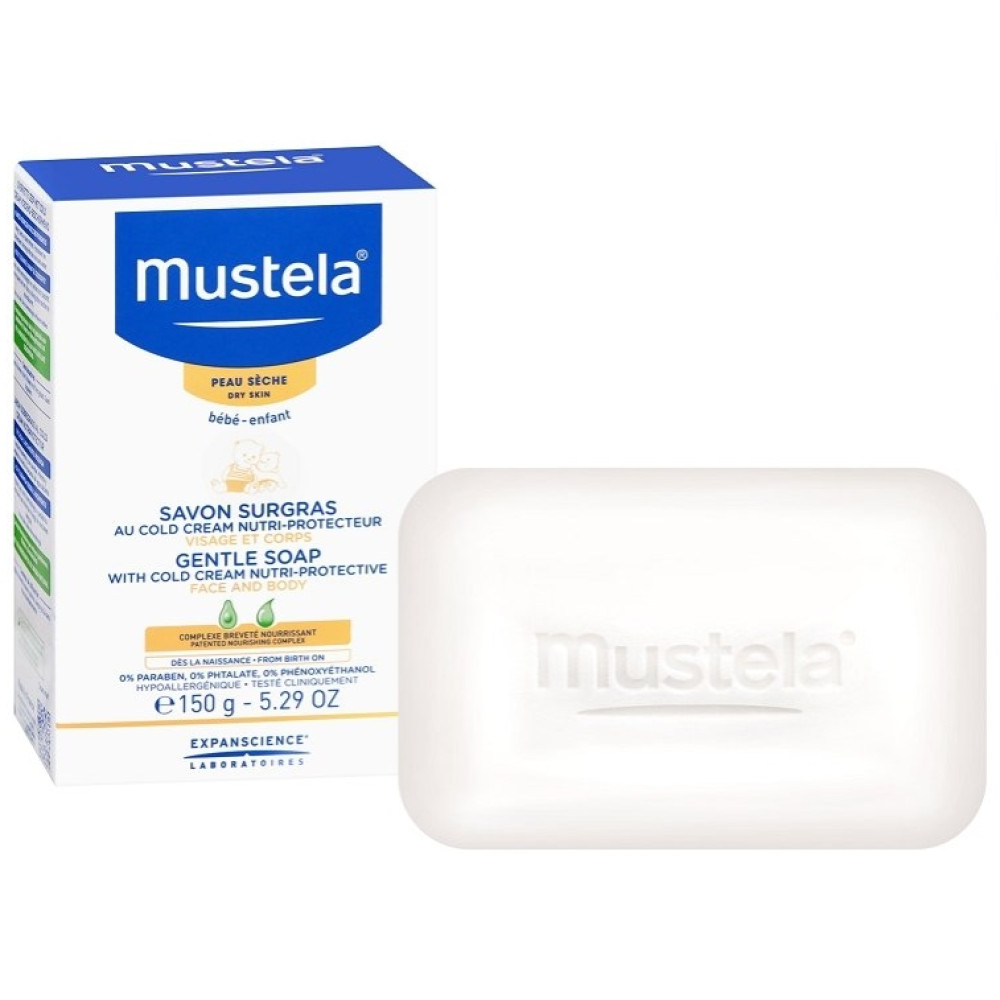 Mustela Нежен сапун с колд крем за суха кожа 150 грама - Сапуни