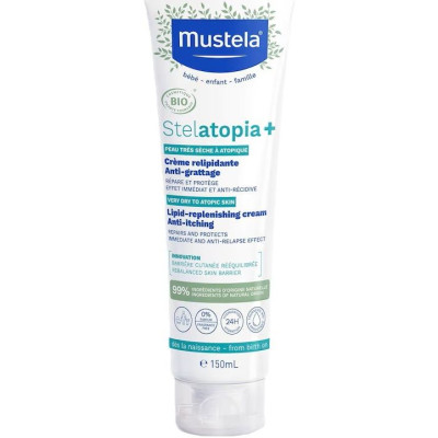 MUSTELA STELATOPYA+ Lipid-Replenishing Cream Anti-Itching липидовъзстановяващ крем за суха атопична кожа за бебета и деца 150 мл