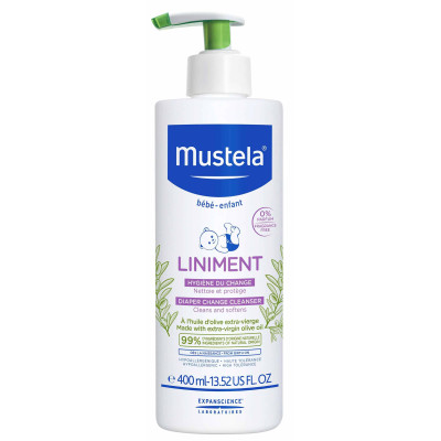 МУСТЕЛА LINIMENT DIAPER CHANGE CLEANSER почистващ лосион при смяна на пелени 400 мл