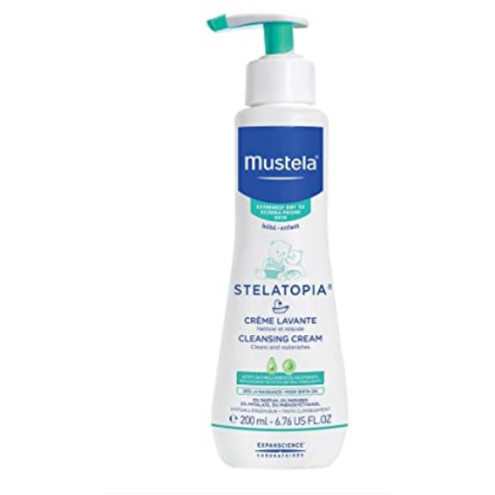 Mustela Stelatopia Душ олио за атопична кожа за бебета и деца 200 мл - Детска козметика