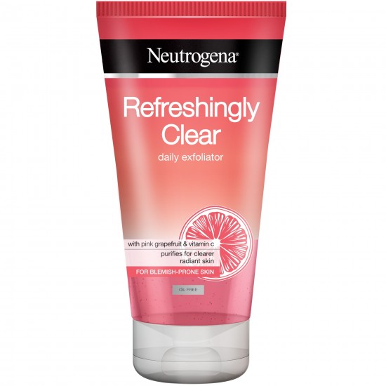NEUTROGENA REFRESHINGLY CLEAR Daily Exfoliator ексфолиант за лице за всеки тип кожа склонна към несъвършенства 150 мл
