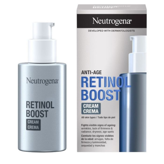 NEUTROGENA RETINOL BOOST Anti-Age Day Cream SPF15 дневен анти-ейдж крем за лице с ретинол за всеки тип 50 мл