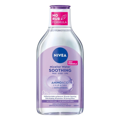 NIVEA MICELLAR WATER SOOTHING мицеларна вода за лице за чувствителна кожа 400 мл