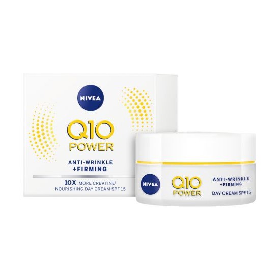 NIVEA Q10 DAY CREAM SPF15 дневен крем за лице против бръчки 50 мл