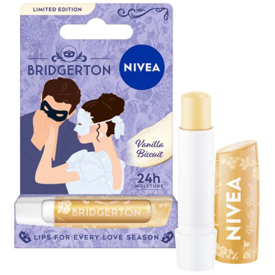 NIVEA BRIDGERTON балсам за устни VANILLA BISCUIT 4.8 г