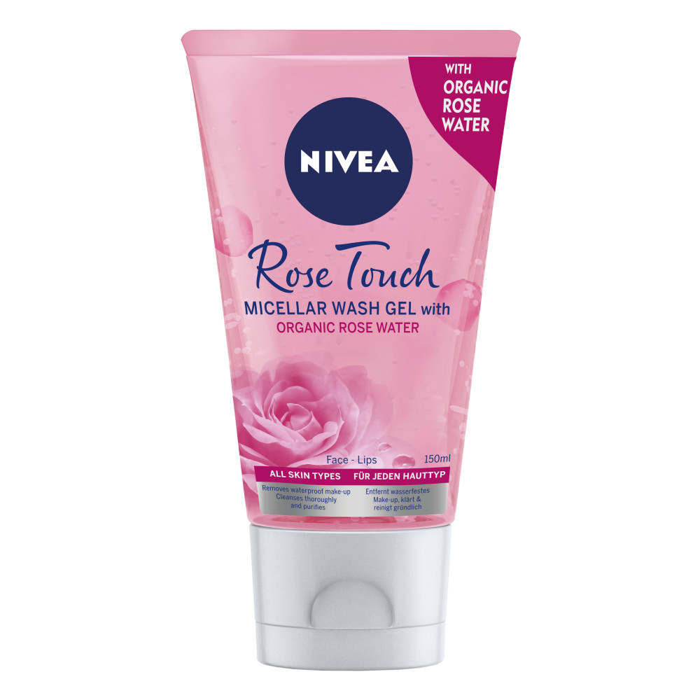 НИВЕА ROSE TOUCH мицеларен измивен гел за лице с розова вода 150 мл - Грижа за лицето НИВЕА ROSE TOUCH мицеларен измивен гел за лице с розова вода 150 мл - Грижа за лицето