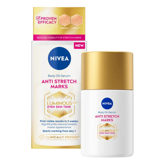 NIVEA LUMINOUS ANTI STRECH MARKS олио-серум за тяло против стрии 100 мл