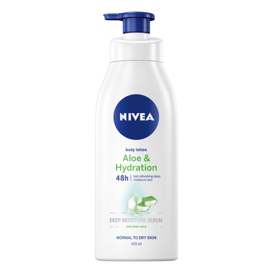 ᐉ НИВЕА ALOE & HYDRATION дълбоко подхранващ серум за тяло 400 мл