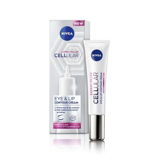 НИВЕА CELLULAR EXPERT FILLER EYE & LIP контуриращ крем за очи и устни 15 мл