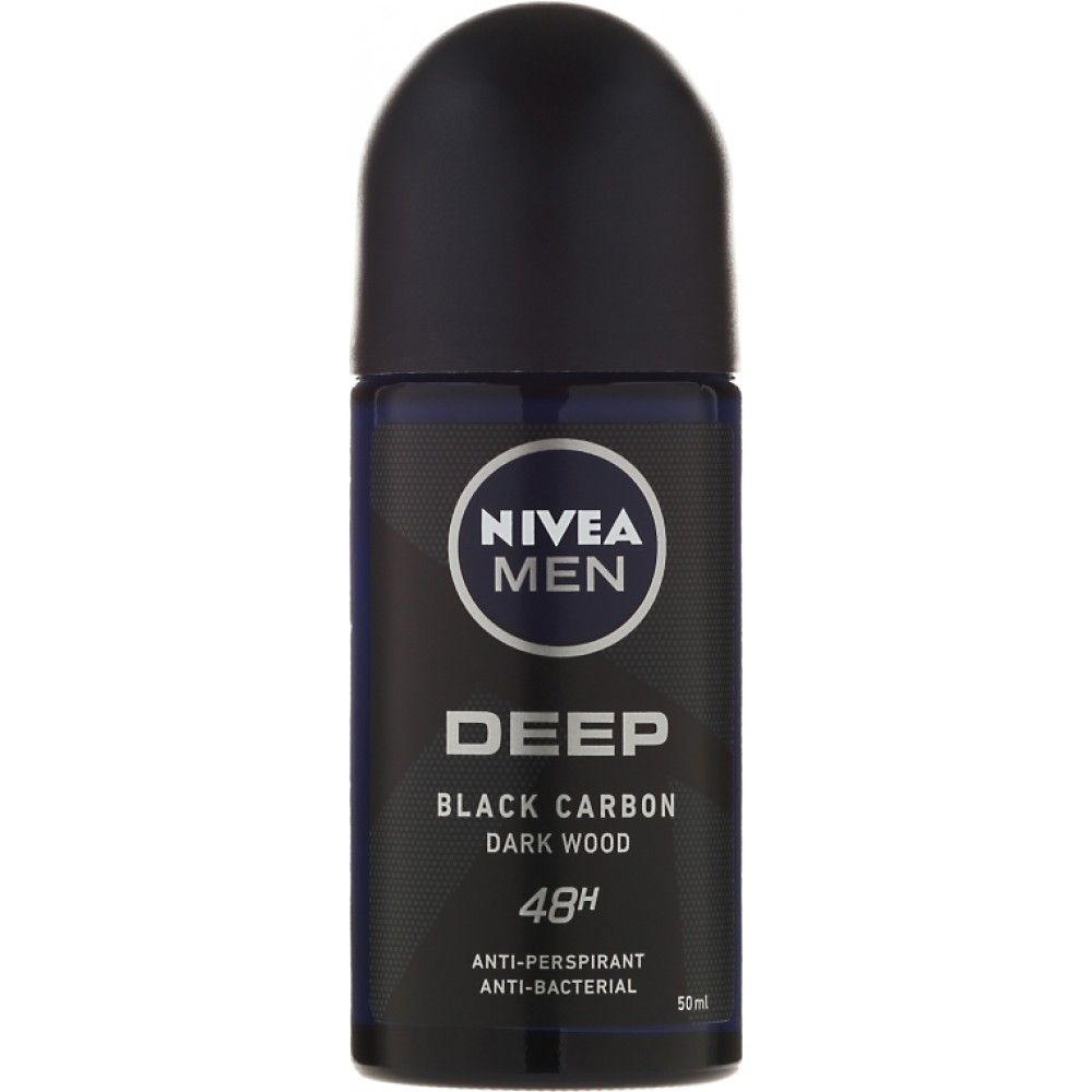 НИВЕА MEN DEO DEEP DARK WOOD део рол-он против изпотяване за мъже 50 мл