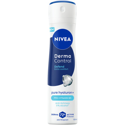 НИВЕА DEO DERMA CONTROL DEFEND део спрей против изпотяване за жени 150 мл