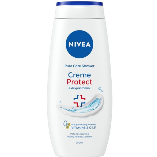 NIVEA CREME PROTECT успокояващ кожата душ-гел с Декспантенол Витамини и Масла250 мл