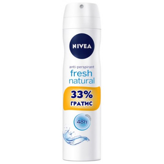 ᐉ НИВЕА део спрей INVISIBLE FRESH 200 мл + 33% гратис
